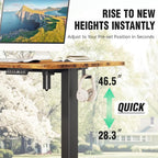 Veken 47.2 Inch Large Electric Standing Desk, Gaming Table, Suit students - Image 9