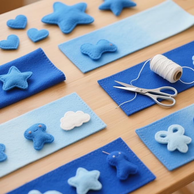 NEBURORA 20 Pcs 2mm Thick Stiff Felt Sheets - Image 6