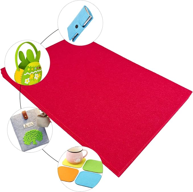 Jtnohx Stiff Felt, 2mm Thick Felt Sheets - Image 3