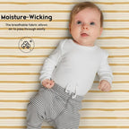 Yoofoss Baby Crib Sheets for Boys Girls, Fitted Crib Sheet 2 Pack for Standard - Image 5