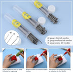 Jupean 128 Pcs Needle Felting Needles Needle Felting Tool 3 Size Felting Kit - Image 3