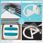 Aoder White Heavy Duty Puff Vinyl Heat Transfer - Image 6