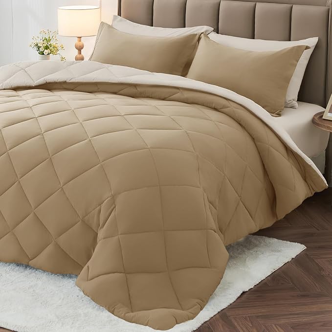 MUXHOMO 5 Pieces Twin XL Comforter Set, Reversible Bed in a Bag Twin XL Size by MUXHOMO
