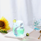 NymphFable Stemless Wine Glasses Hand Painted Mermaid Set of 2 Personalised - Image 4