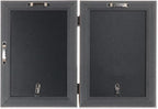Lawrence Frames 4x6 Hinged Double Sutter Burnished Gold Picture Frame - Image 4