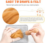 3.53oz Wool Roving: Needle Felting Wool White Roving Wool Felting Supplies Pure - Image 3