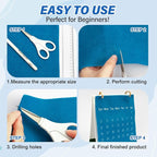 XSEINO 13 Rolls Blue Felt Fabric, Fit - Image 3