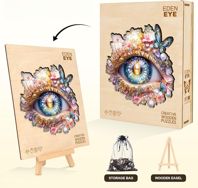 Eden Eye Puzzles Adults Gifts Wooden 90 Pieces 8.5 * 7.8in - Image 5