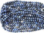 60PCS 6mm Natural Dumortierite Gemstone Round Loose Stone Beads - Image 3