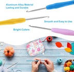 Vodiye 21 Sizes Ergonomic Crochet Hooks Set 0.5–10.0mm - Image 3