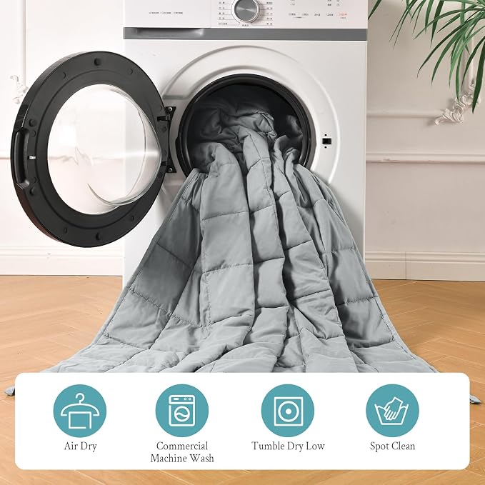 Topblan Weighted Blanket for Adults 25lbs, Breathable Big Weighted Blanket for - Image 6