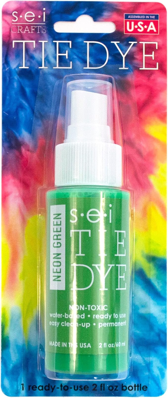 S.E.I. Neon Green Tie Dye Spray Bottle: 2oz. Non Toxic Fabric Dye Spray - Image 4