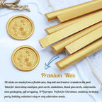 Gold Sealing Wax Sticks, HOSEALING 10pcs Glue Gun Sealing Wax Sticks - Image 2