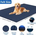 Navy Fabric Sheet 36" X 36", 1.4mm Thick Large Soft Durable Flexible Craft Felt - Image 2