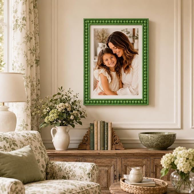 Solid Wood 12x16 Picture Frame Beaded Frame - Image 2