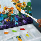 Penta Angel Plastic Painting Palette Knives Set 6Pcs White Art Artist Paint - Image 5