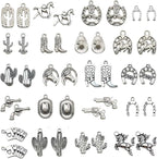 Western Cowboy & Cowgirl Charms, Boot Gun Hat Horse Cactus Trinkets by stino