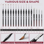 Nicpro Professional Miniature Painting Kit, Stay Wet Palette & 16PCS Detail - Image 5