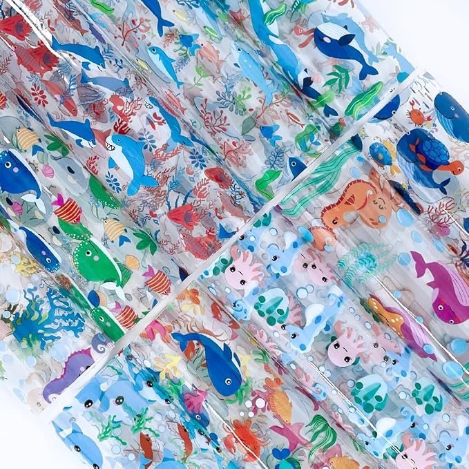 ONEART | 10 Pieces Clear PVC Vinyl Sheets, A4 Size See Through Waterproof Vinyl by ONEART