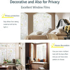 LEMON CLOUD Window Film, Decorative Window Privacy Film, 3D Stained Glass - Image 4
