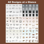 120PCS Rust Cracking PET Stickers – Transparent Vintage-Style Rust Crack Wall - Image 5