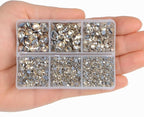 4000Pcs Mixed Size Hot Fix Round Crystals Gems Glass Stones Hotfix Flat Back - Image 6