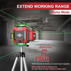WEIDDW Laser Level 360° Green Cross Line Self Leveling Laser Measuring Tool - Image 7