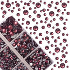 4000Pcs Mixed Size Hot Fix Round Crystals Gems Glass Stones Hotfix Flat Back - Image 2