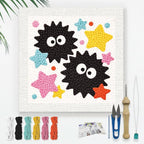 Doodlream Cute Black Elves Needle Kit by Doodlream