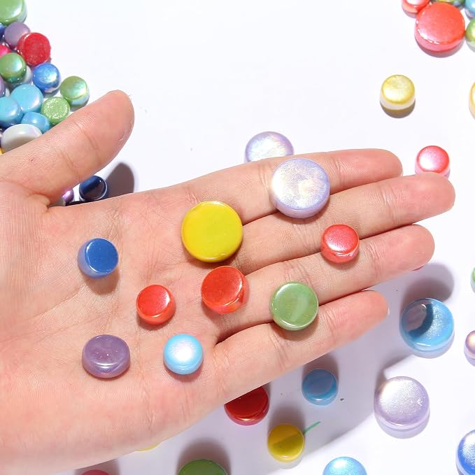 1.1 LB Round Glass Mosaic Tiles - Image 3