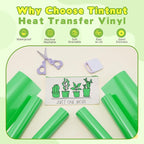 Tintnut Bouquet Green Heat Transfer Vinyl, easy cut & weed, stretch washable - Image 3