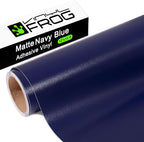 VINYL FROG Navy Blue Adhesive Vinyl Roll 12" x10ft Matte Blue Permanent Vinyl by VINYLFROG