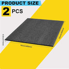 Treela 2 Pcs Customizable Polyethylene Foam Sheets 16x12x0.5" Black Thick - Image 2