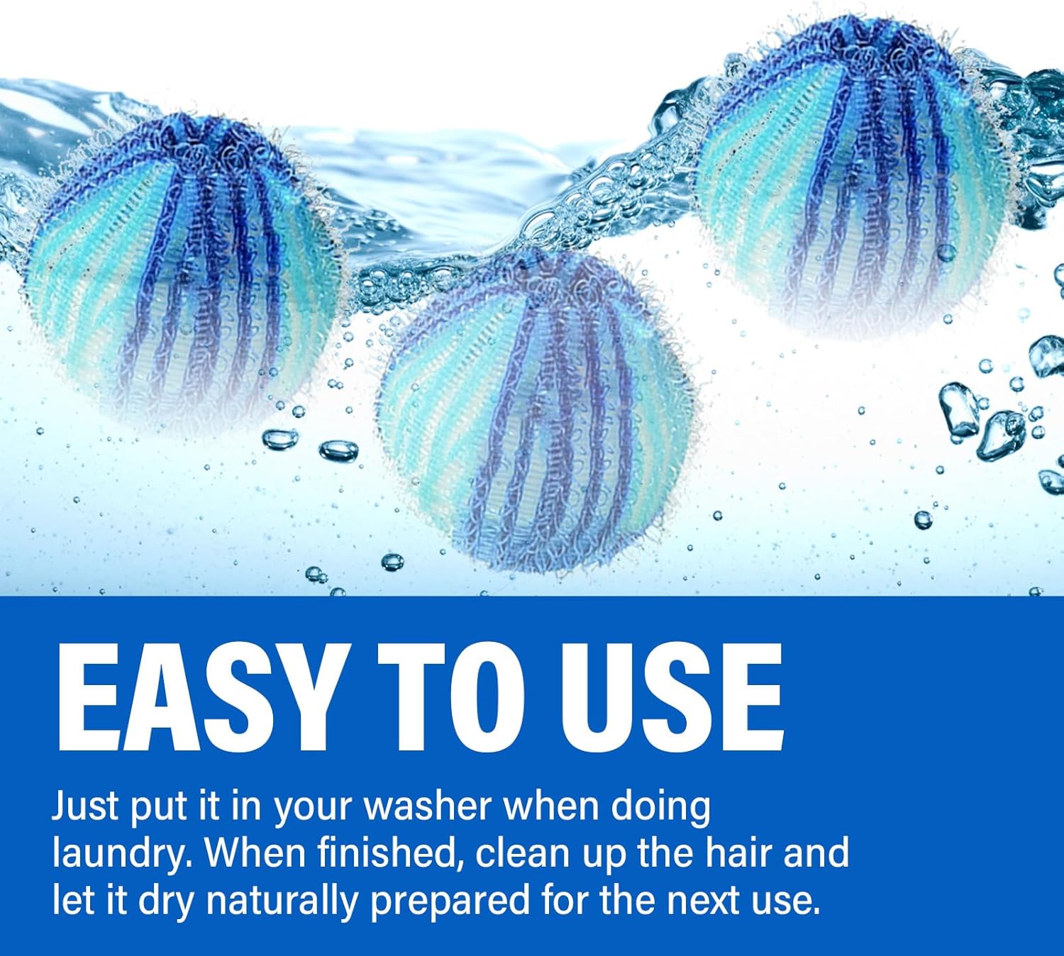 Pet Hair Remover for Laundry, Reusable Lint Traps for Washing Machine Hose, Effective Washing Balls for Pet Fur Remover 12Pcs