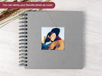 potricher 8 x 8 Inch DIY Scrapbook Photo Album 80 Pages Thick Kraft Blank Gray - Image 2