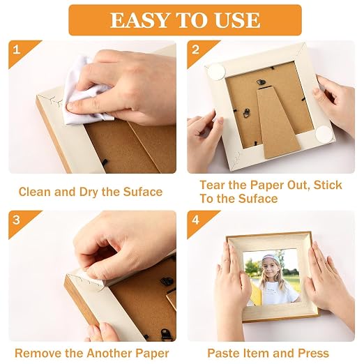 JANYUN 140 Pcs Double Sided Sticky Dots, 40 mm Square Putty Sticky Tack | Clear - Image 6