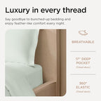 Threadmill California King Sheet Sets | 800 Thread Count Cal King Bed Sheets Set - Image 5