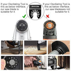 PECHAM 24PCS Universal Wood Metal Oscillating Multitool Quick Release Saw - Image 3