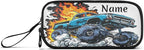 Custom Truck Flame Pencil Case Box Boys Girls Personalized Name Large Pencil - Image 8