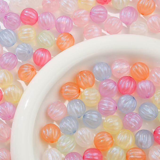 16mm Acrylic Beads 100pcs Cute Colors Spacer Beads Loose Beads - Image 6
