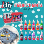 Multicolored Fabric Paint Set - Image 2