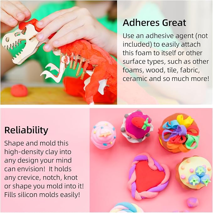 Moldable Cosplay Foam Clay Red Colors – High Density and Quality - Image 5