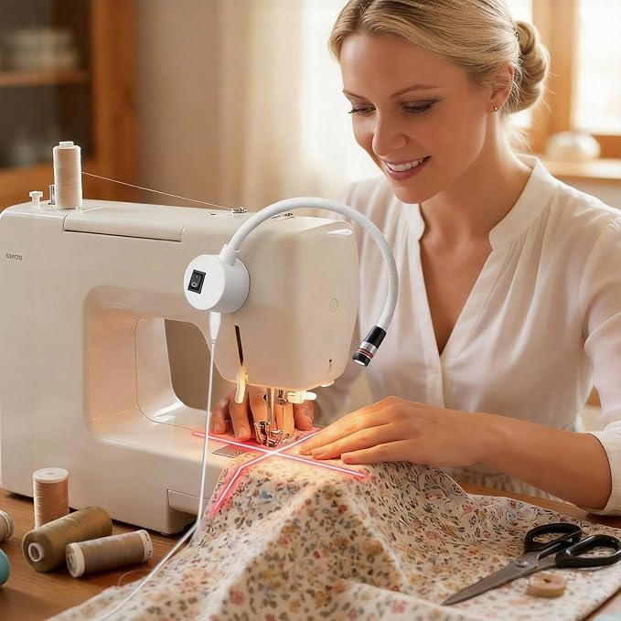 Magnetic Positioning Quilting Light, Sewing Machine Laser Guide, Hands-Free - Image 8
