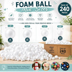 Evershine 240 Pack Craft Foam Ball - Image 4