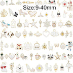 30pcs Mixed Enamel Charms Pendants - Image 2