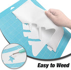 VinylRus White Glitter HTV Heat Transfer Vinyl Roll - Image 6