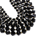 42pcs Natural Black Tourmaline Stone Beads by Yochus