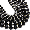 34pcs Natural Black Tourmaline Stone Beads by Yochus