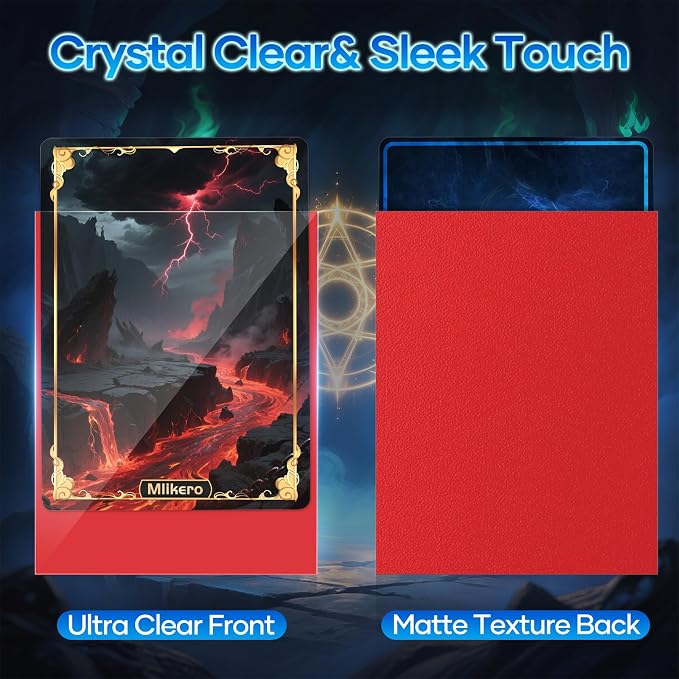 Mlikero 1200 Count Card Sleeves, Matte Magic Card Sleeves, Smooth Shuffle & - Image 3