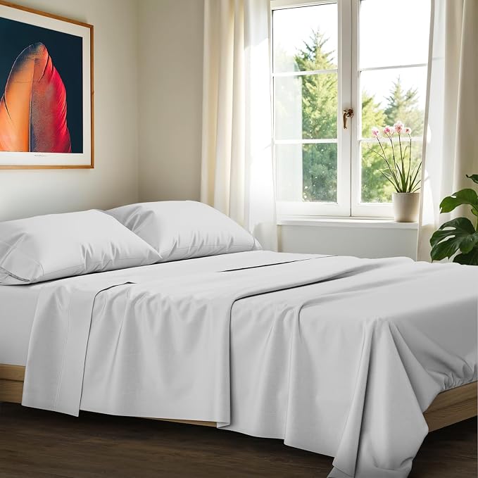 100% Egyptian Cotton Sheets California King Size by AshtonSheets